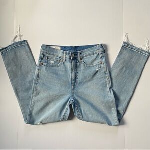 Gap Womens Vintage Slim High Rise Jeans Size 6 / 28 Distressed Stretch Crop